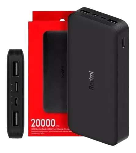 Carregador Portátil Xiaomi (MI) / PB200LZM Preto (Power Bank) 20000mAh