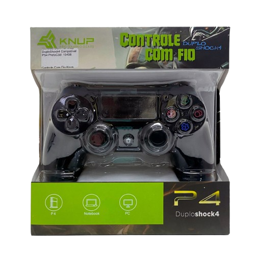 Controle Joystick Knup / KP-GM018 com Fio para Ps4 - Image 2